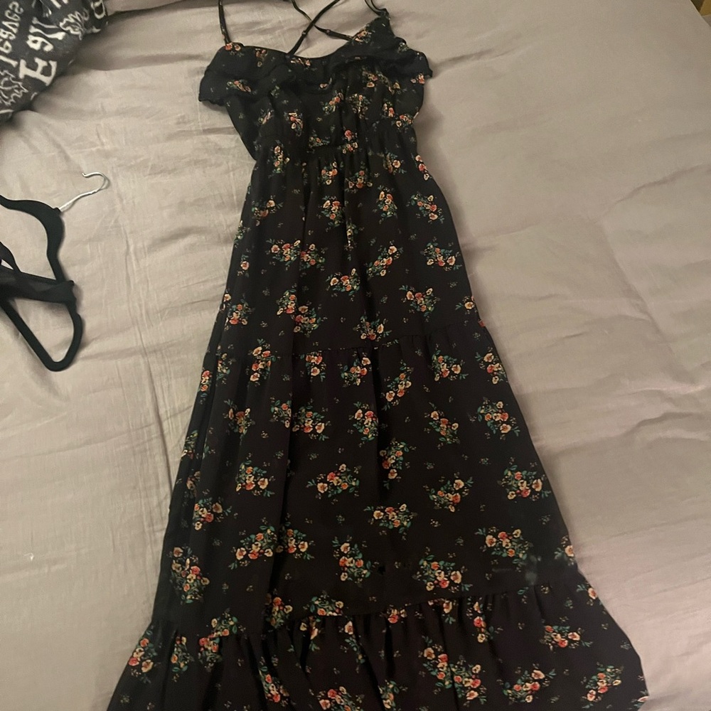 Guess Black Floral Dress
